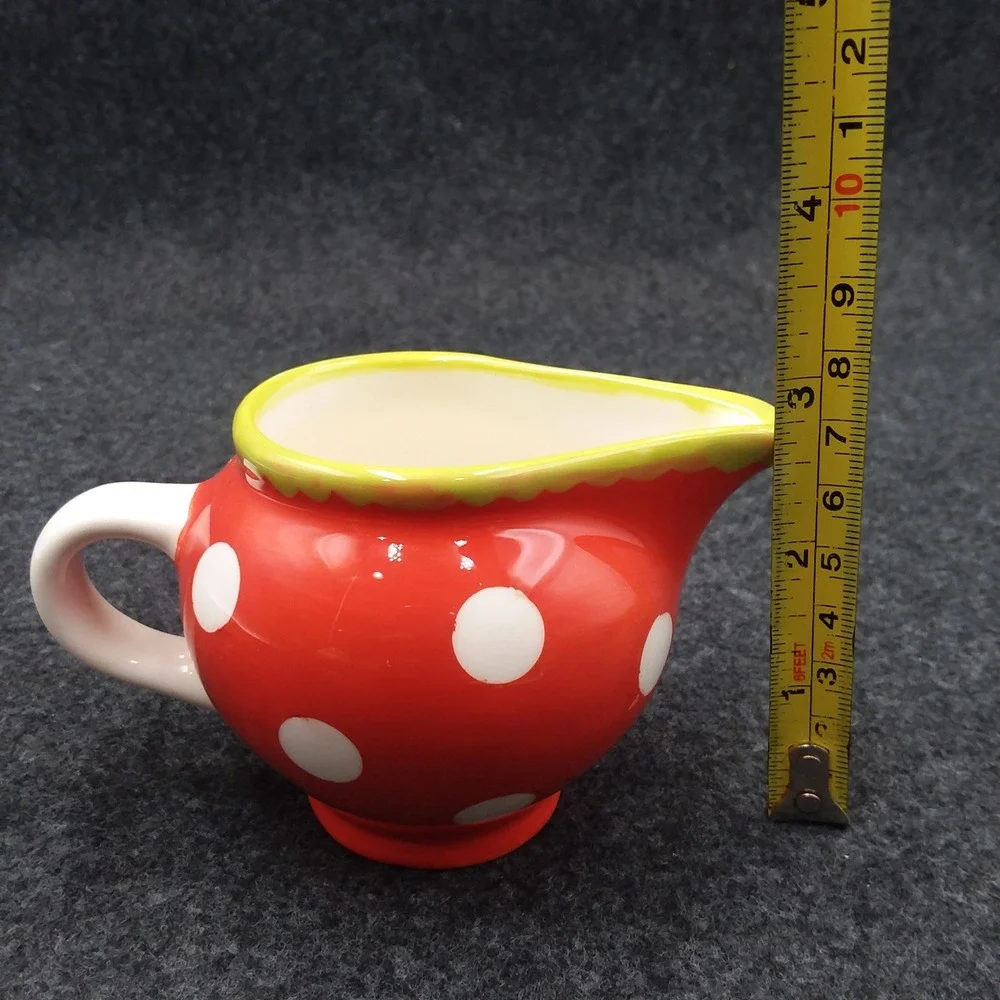 Spiegelburg‎ Garden Mini Creamer & Sugar Bowl Polka Dot Mushroom Whimsy Germany